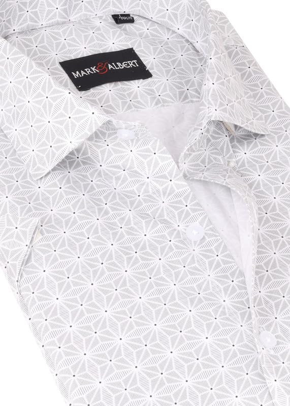 Image of MARK & ALBERT Mens Half Sleeves Printed Shirt