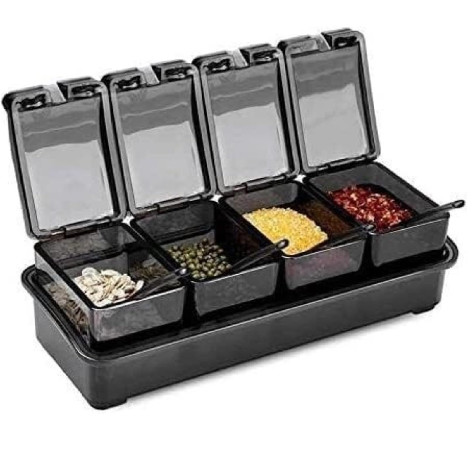 AZHKJKZH Seasoning Box Set Spice Bottle Seasoning Box Set Jar Salt Shaker Condiment Salt Sugar Jar