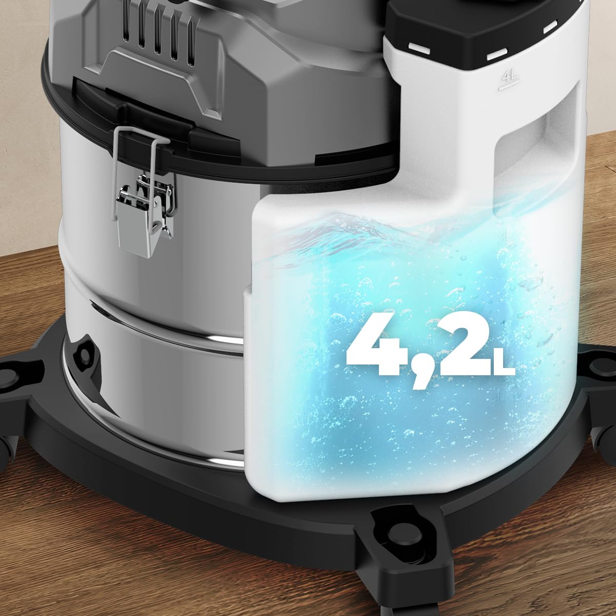 Cecotec Aspirapolvere Solidi, Liquidi, Tappezzerie e Tappeti con Cavo Conga CarpetClean 20000 Pro Ultra. 1600W, 21kPa di Potenza, Funzione 2 in 1, Capacità 20L, Kit Accessori, Raggio d'Azione 7m
