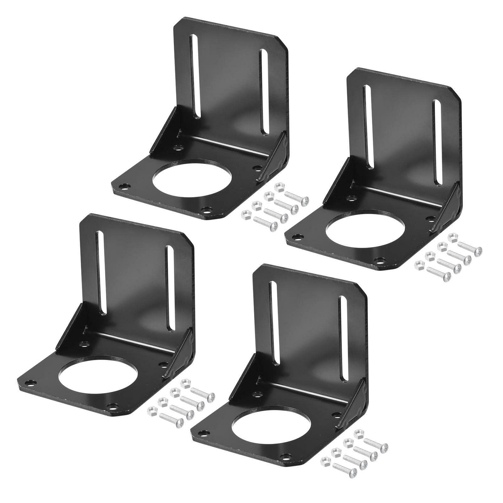 Tool parts Motor Bracket 68x65x68mm Black for NEMA 23 Stepper Motor 4 Set