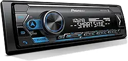 Pioneer MVH-S322BT Bluetooth estéreo automotivo com entradas USB/AUX, conectividade de smartphone, Pioneer Smart Snyc e chamadas mãos-livres para uma experiência aprimorada de áudio no carro