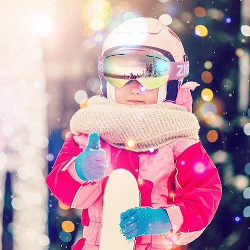 Miniatura 7 de ZIONOR XMINI Gafas de esquí o snowboard para niños y niñas Gafas para la nieve con protección de rayos ultravioleta no se empañan con lente esférica
