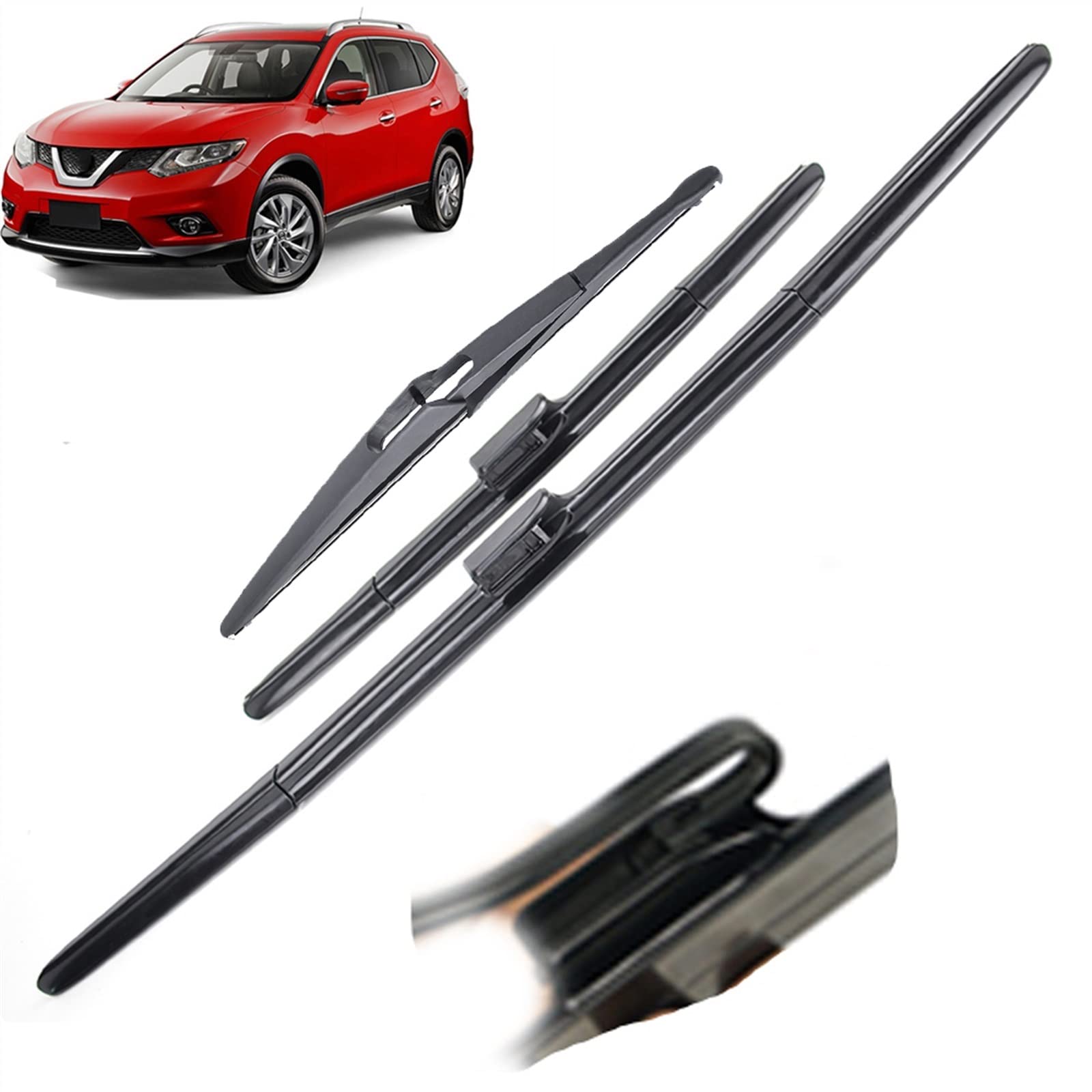 Auto Parabrezza Parabrezza Spazzole Tergicristallo Auto Anteriore Lunotto Posteriore Set per Nissan per X-Trail T32 2013 2014 2015 2016 2017 2018 2019