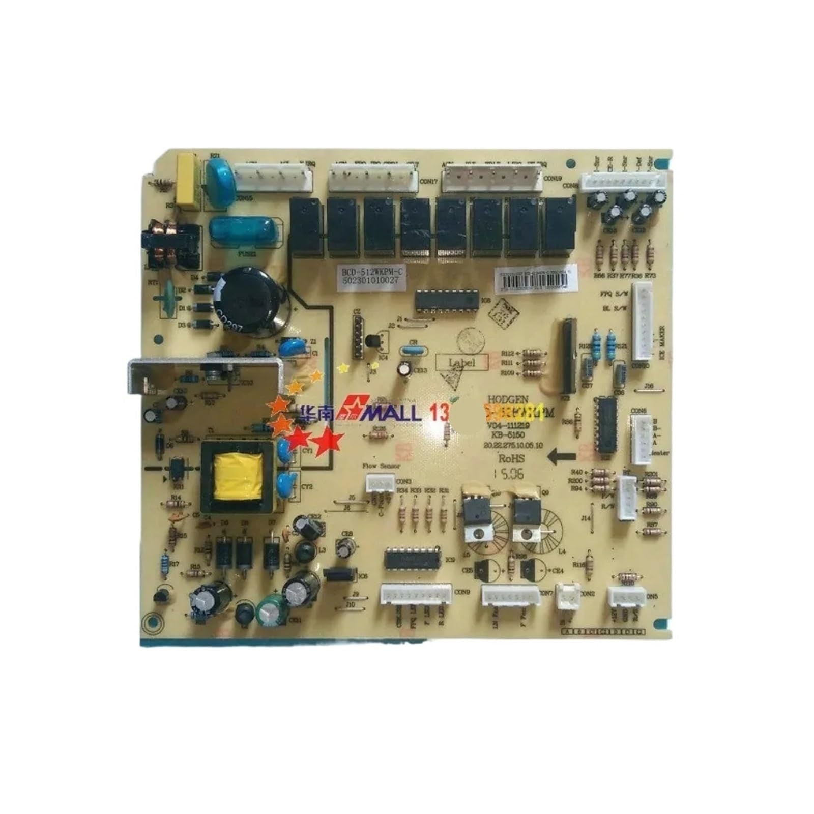 Refrigerator Control Board，Compatible For Midea， BCD-512WKPM-C 502301010027 Circuit PCB BCD-528WKPM Fridge Motherboard Freezer Board, board