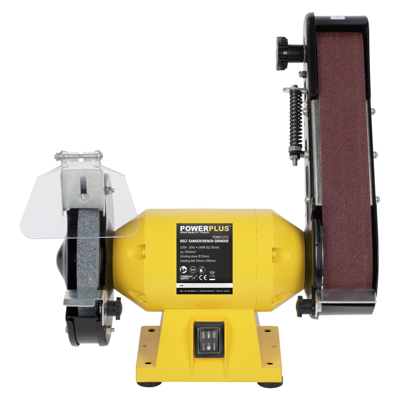 POWER plus POWX1270 Lijadora De Banda/Amoladora 240W, Multicolor
