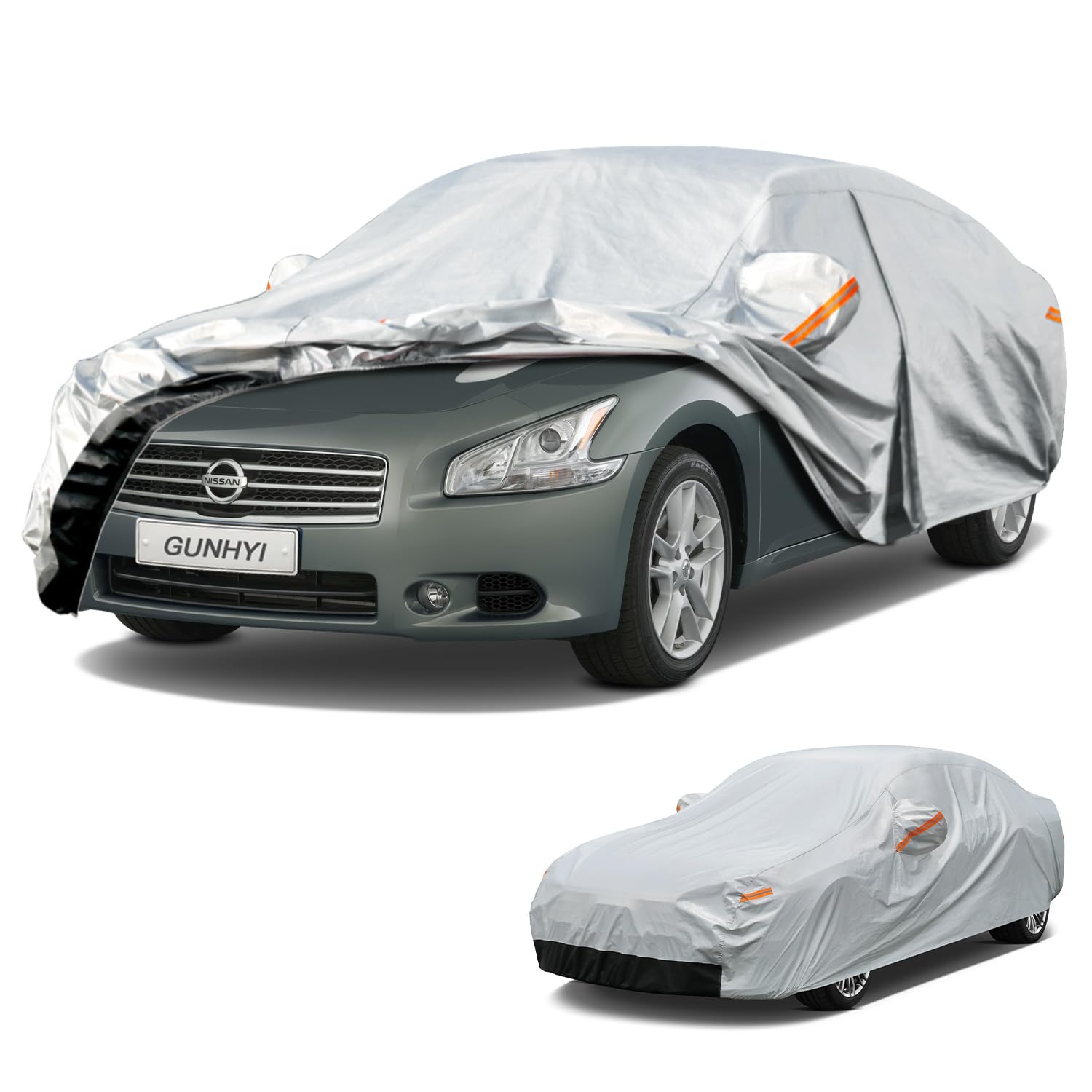 GUNHYI 6 Layers Car Cover Custom Fit Nissan Maxima (1988-2026) Waterproof All Weather, Heavy Duty Outdoor Snow Sun Rain Uv Protection (Ships from US Warehouse, Delivery 3-8 Days)