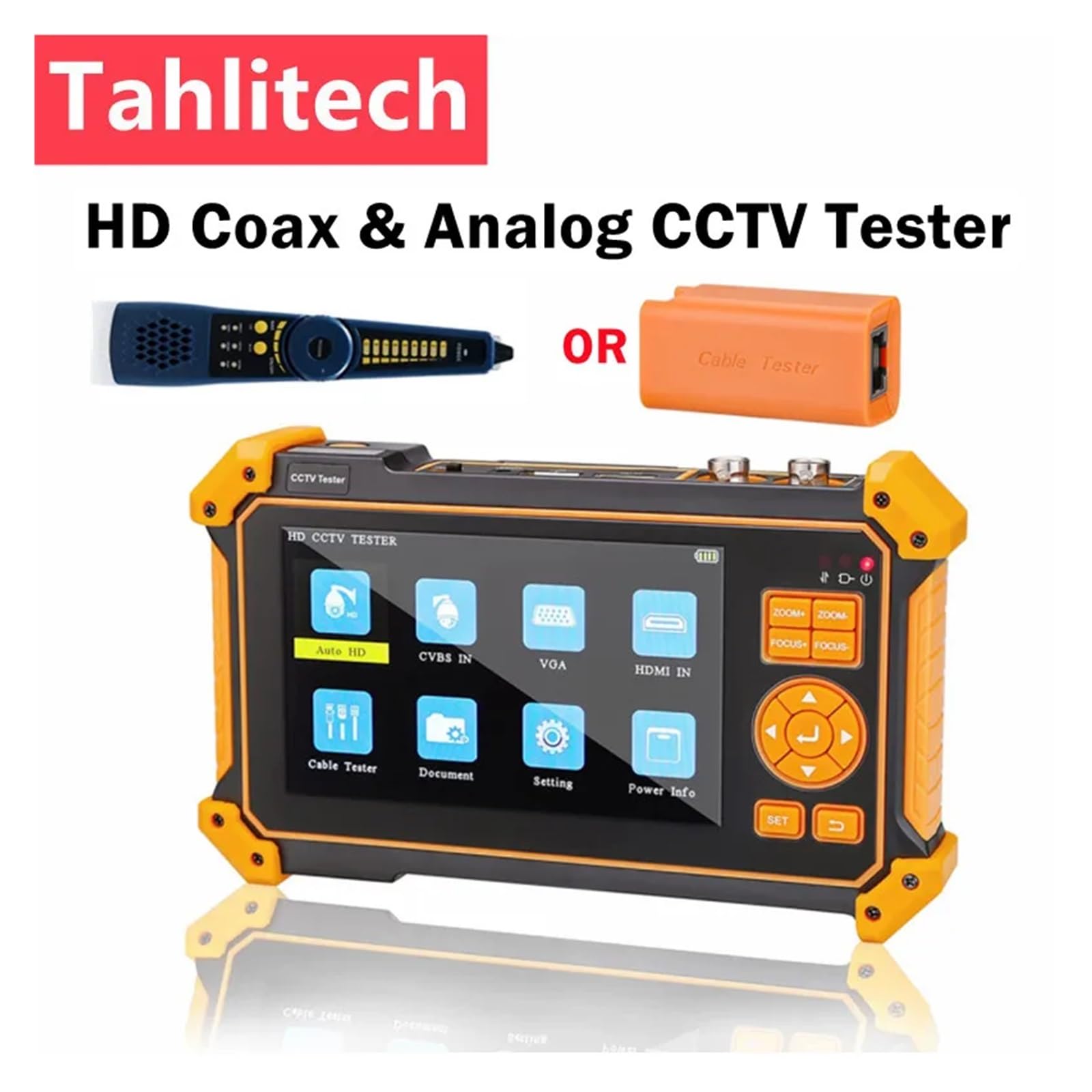 Tester for Telecamera CCTV 4K 8MP AHD CVI TVI CVBS Tester for Telecamera IP Display HD Monitor Video Touch Screen IPS da 5.4 Pollici Strumento Tester IPC(IPC-5100Plus)