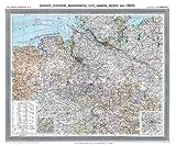 prinzessin schaumburg-lippe karin  Historische Karte: Provinz HANNOVER im Deutschen Reich - um 1910 [gerollt]: Carl Flemmings Generalkarte, No. 13. Mit Oldenburg, Braunschweig, Lippe, Hamburg, Bremen und Lübeck
