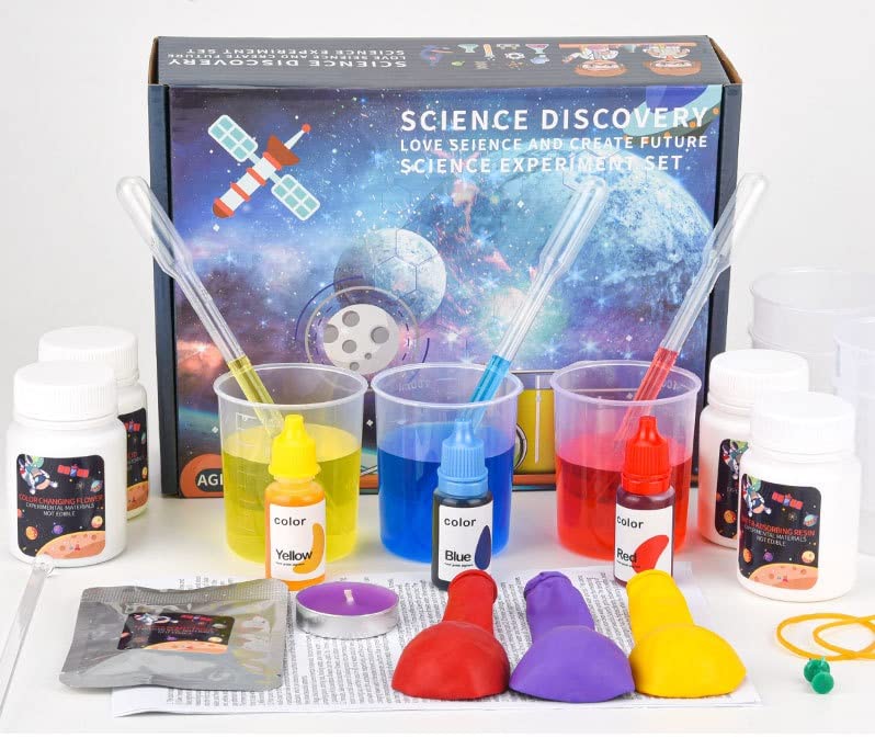 B&K Science Experiment Kit, DIY STEM Chemistry Kit, Scientific Learning Tools Kits for Kids Aged 3-10 and Older.