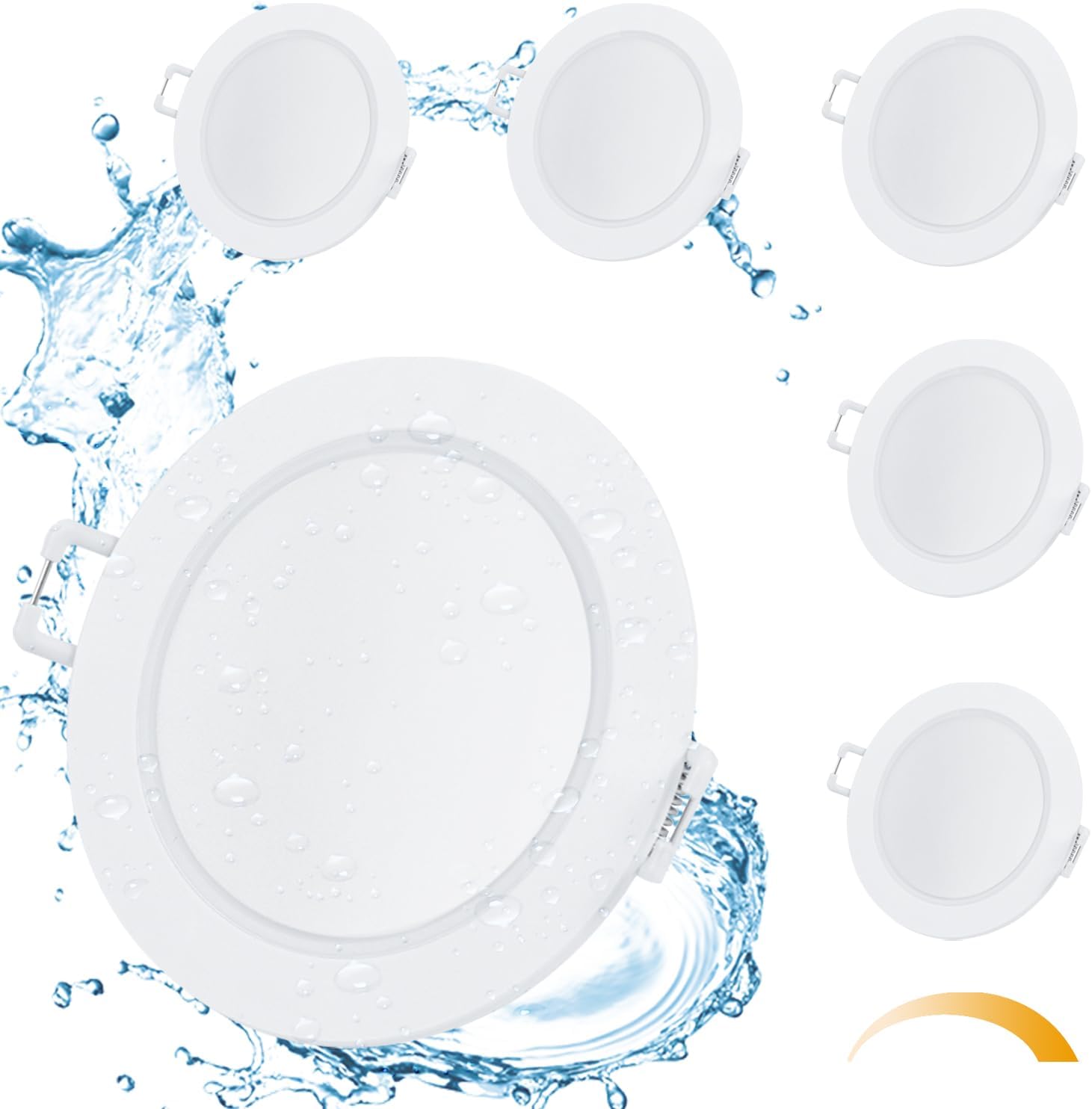 Faretti LED Da Incasso Gr4tec - Set Da 6, 6W Cadauno, IP65 Impermeabili, Dimmerabili, Bianco Naturale 4000K - Perfetti Per Bagno E Cucina - Foto 12