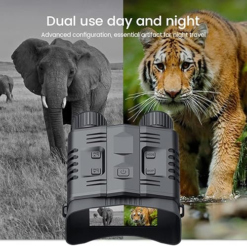 Miniatura 6 de Gafas de visión nocturna, prismáticos de visión nocturna 4K para adultos, dispositivo de visión nocturna de pantalla grande de 3.2 pulgadas, visión