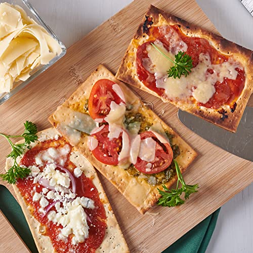 Wisecrackers Flatbread Crackers, Roasted Garlic & Rosemary, 4.6 Ounce (Pack Of 6), Made With Real Ingredients, Non-Gmo, Kosher #TOP5