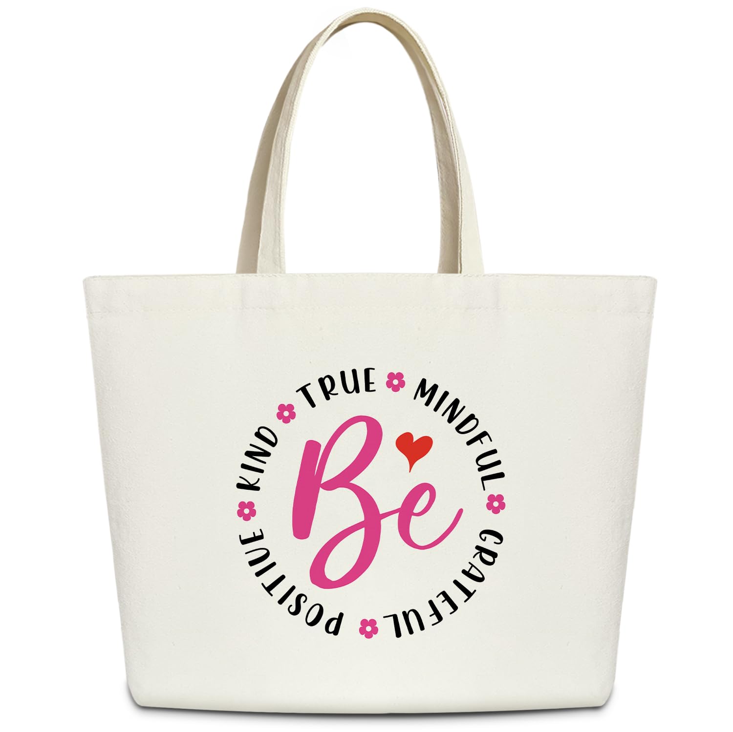 "And So The Adventure Begins" Canvas Tote Bag - Large Cotton Reusable Bag For Women, Picnic, Shopping - View #4