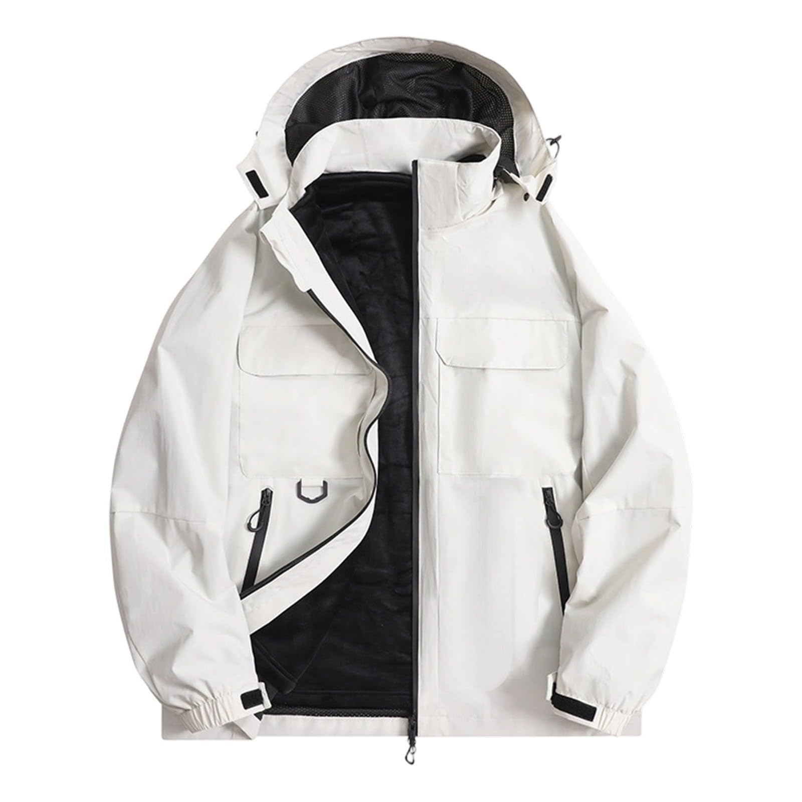 Giacca sportiva da uomo impermeabile con cappuccio