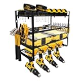 NINE FORTY Power Tool Organizer Rack, 4 Layer, Heavy Duty Steel, Wall Mounted, Power Tool, Screwdriver, Tool Rack.