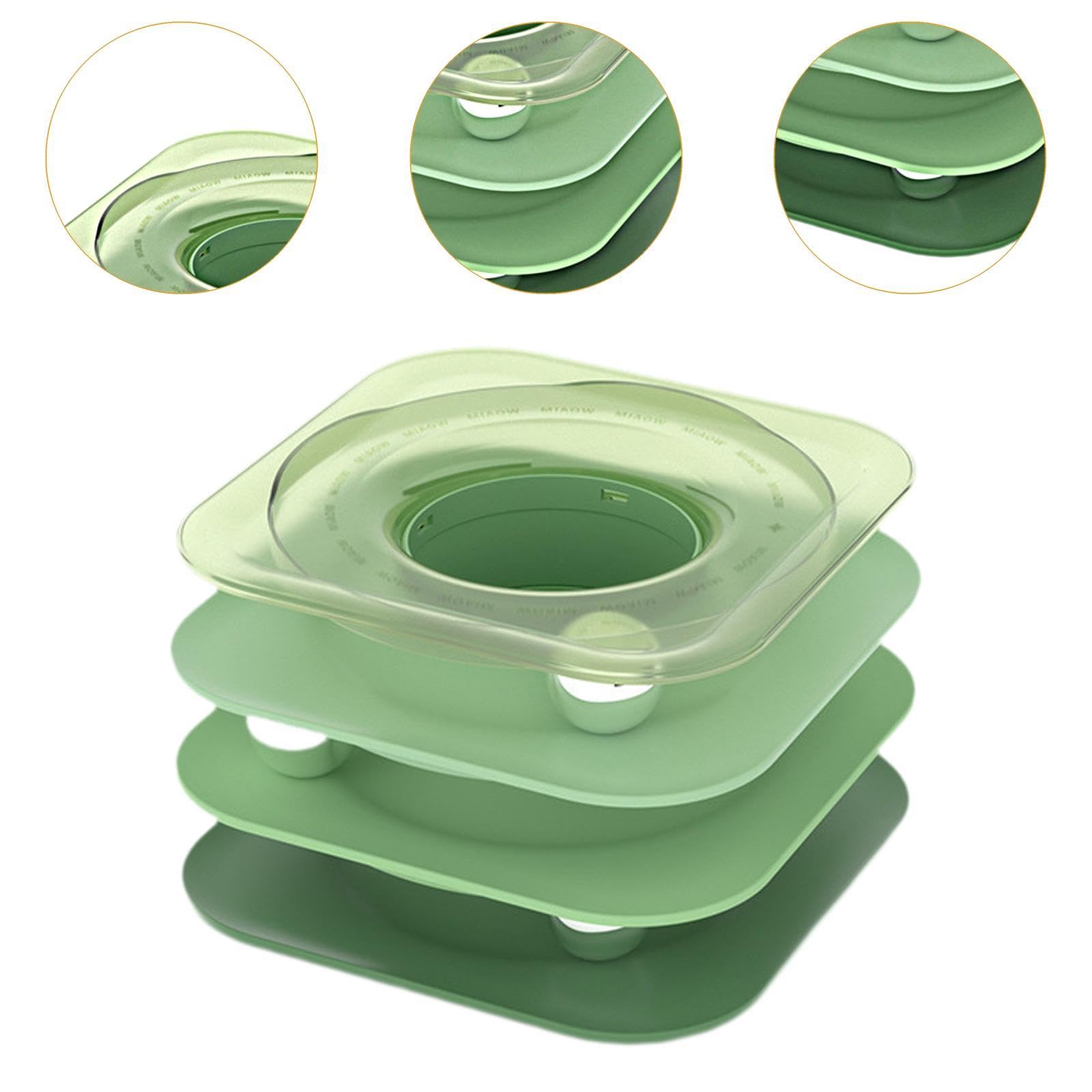 Juguetes de Pelotas para Gatos, Juguetes de Pelotas Rodantes para Gatos, Juguetes Interactivos Divertidos para Gatos, Juguetes de Juguete para Gatitos, Verde