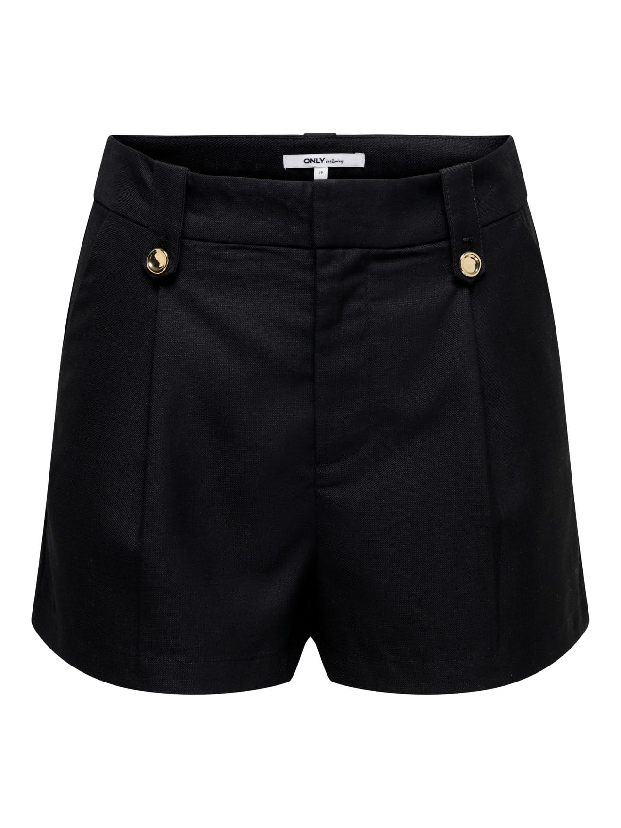 ONLY Female Lässige Shorts ONLBAIA Hohe Taille Normal geschnitten Leinen Shorts