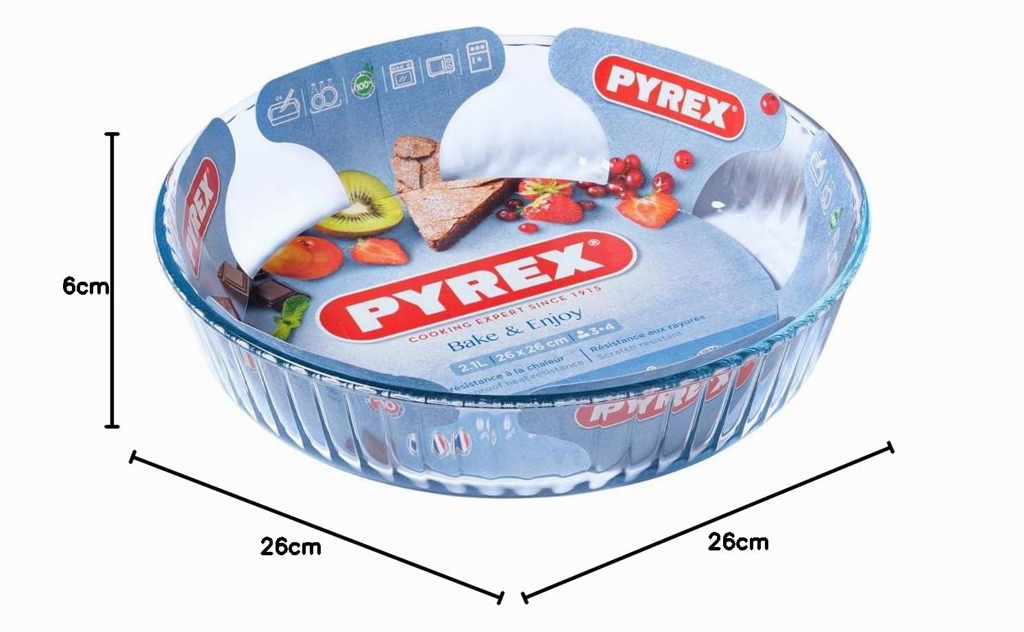 PYREX Classic - Molde Ondulado de 26 cm