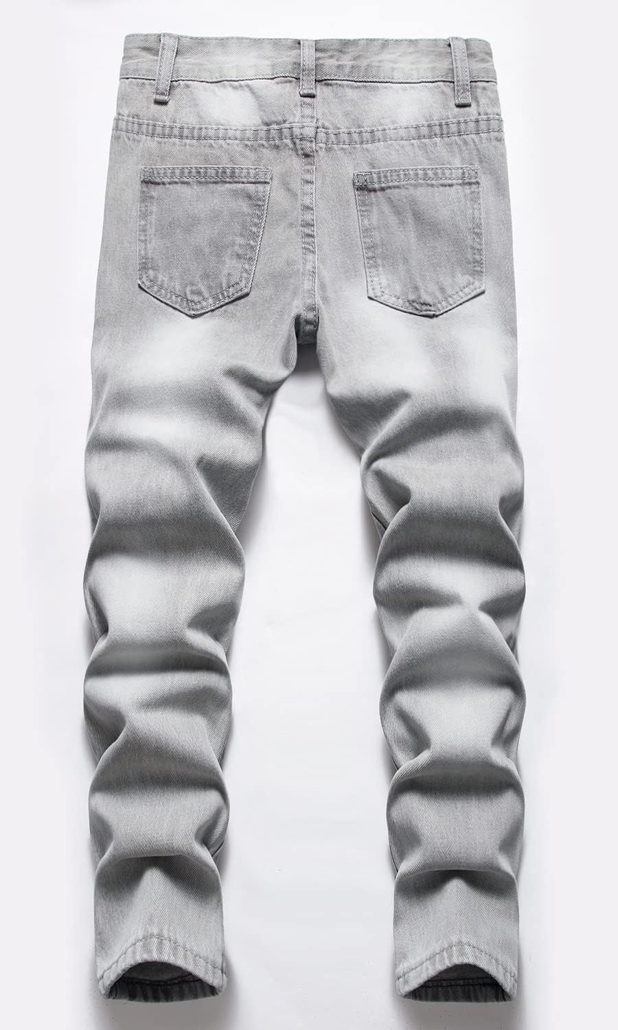 HENGAO Boy's Distressed Ripped Skinny Jeans - Image 3