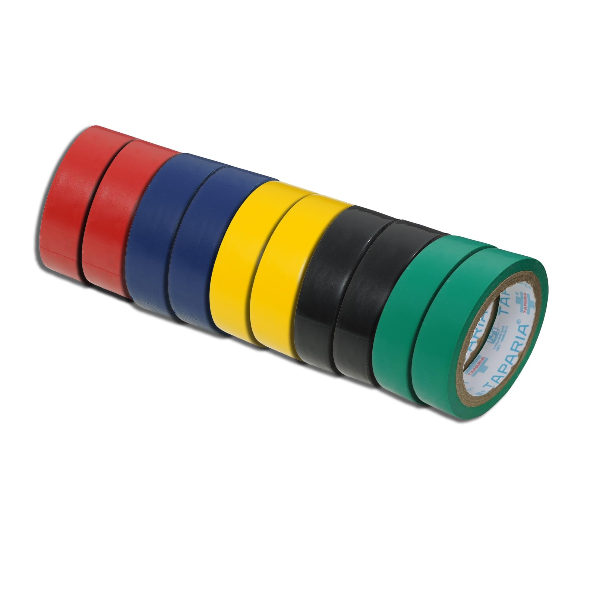 Taparia PVC Electrical Insulation Tape (Pack of 10: Black-2, Red-2, Green-2,)-2000V High Voltage Protection-Fire Retardant, Moisture Resistant-Electrician Tape, IS 7809 Certified-image-26