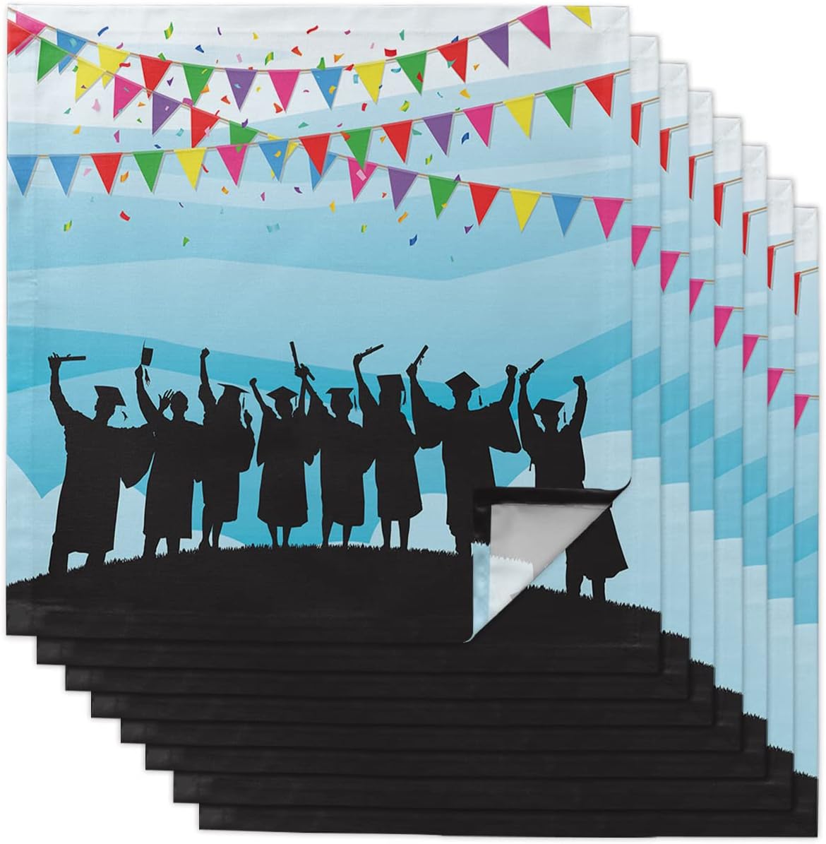 Cloth Napkins 20 x 20 Inch Graduation Season Party Soft