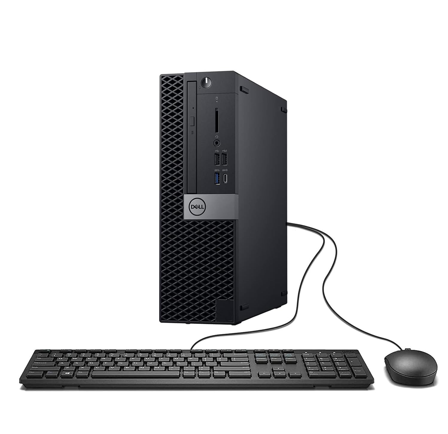 Dell Optiplex 7070 SFF - Ordenador de sobremesa, Intel Core i5-9500T, 16 GB de RAM, 256 GB SSD, WiFi, Bluetooth, Teclado QWERTY de EE.UU., Windows 11 Pro (reacondicionado)