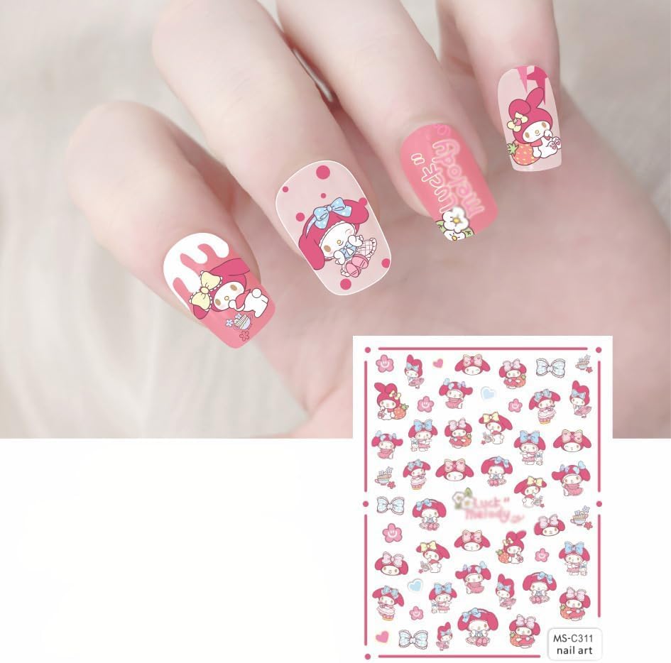 Amazon.co.jp: ネイルセット ポチャッコ ネイルシール クロミ ポムポ厶