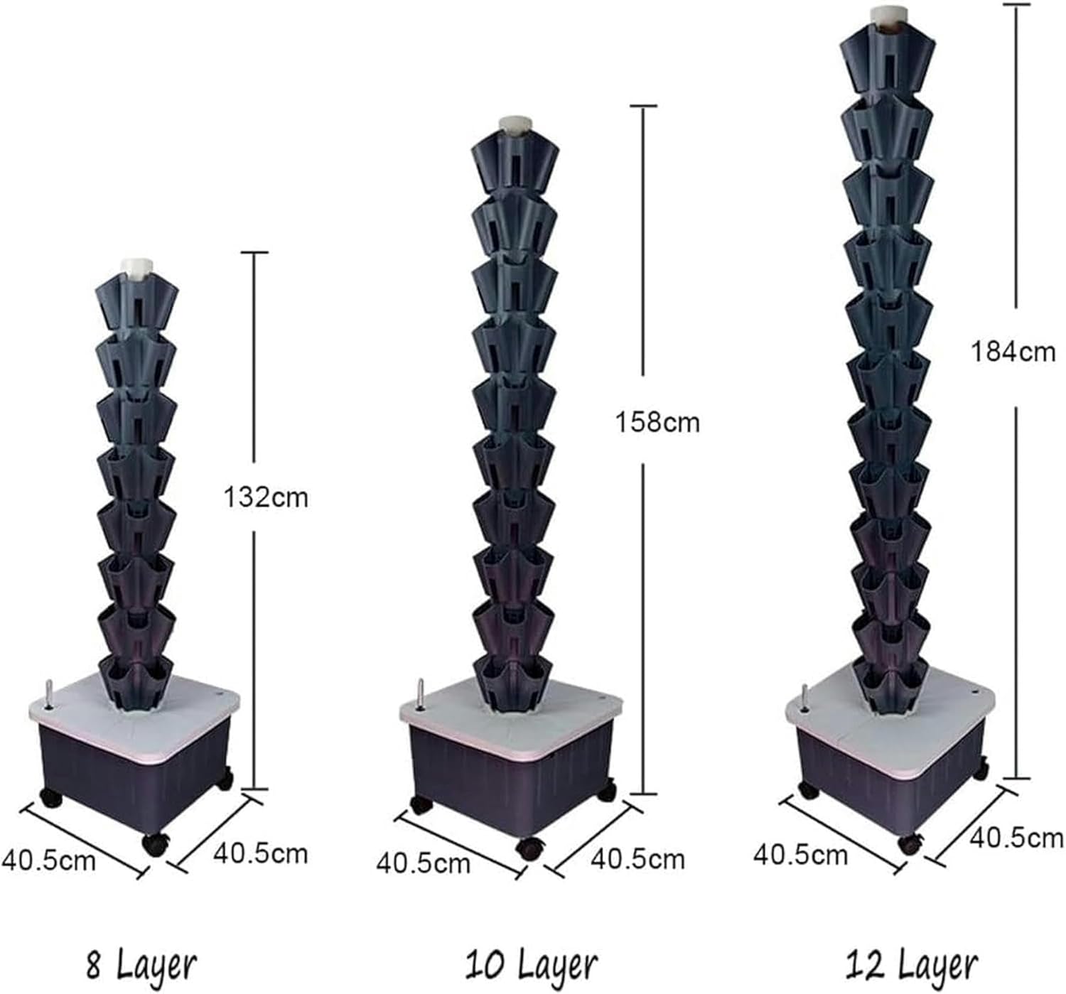 FLTRGO Hydroponics Growing System Tower Hydroponics Growing System Tower, 8 Layer/10 Layer/12 Layer, Indoor Herb Garden Kit Complete Herb Growing Set