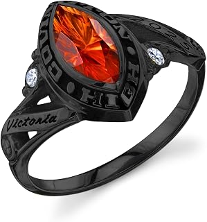 Class Rings for Women 925 Sterling Silver High School College Graduation Rings Personalized Class Of 2025 Ring for Women Graduation Gifts