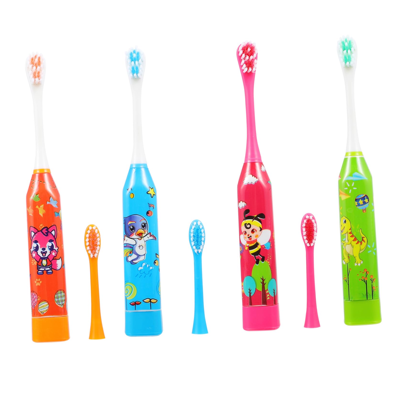 PartyKindom 8pezzi Spazzolini Elettrici Intelligenti Per Spazzolini Automatici Diverse Colorazioni Per Pulizia e Delicata Su Denti e Gengive Fragili
