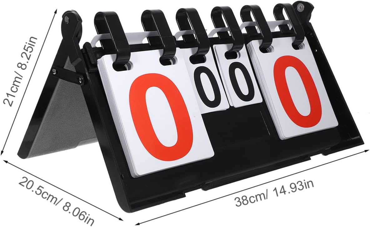 Portable Scoreboard for Basketball and Soccer Tabletop Scorekeeper Numbers for Indoor and Outdoor Sports