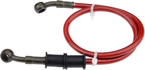 Miniatura 2 de Mtsooning - Manguera de aceite para embrague, freno, de acero trenzado, para motocicleta, tubo, 1 unidad., 60cm, Rojo