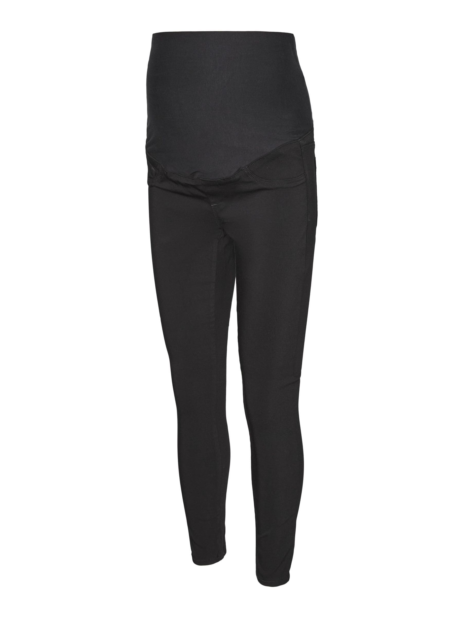 mama.licious Women's MLLUCY Black Slim Pant A. NOOS Pants, Black Denim, S