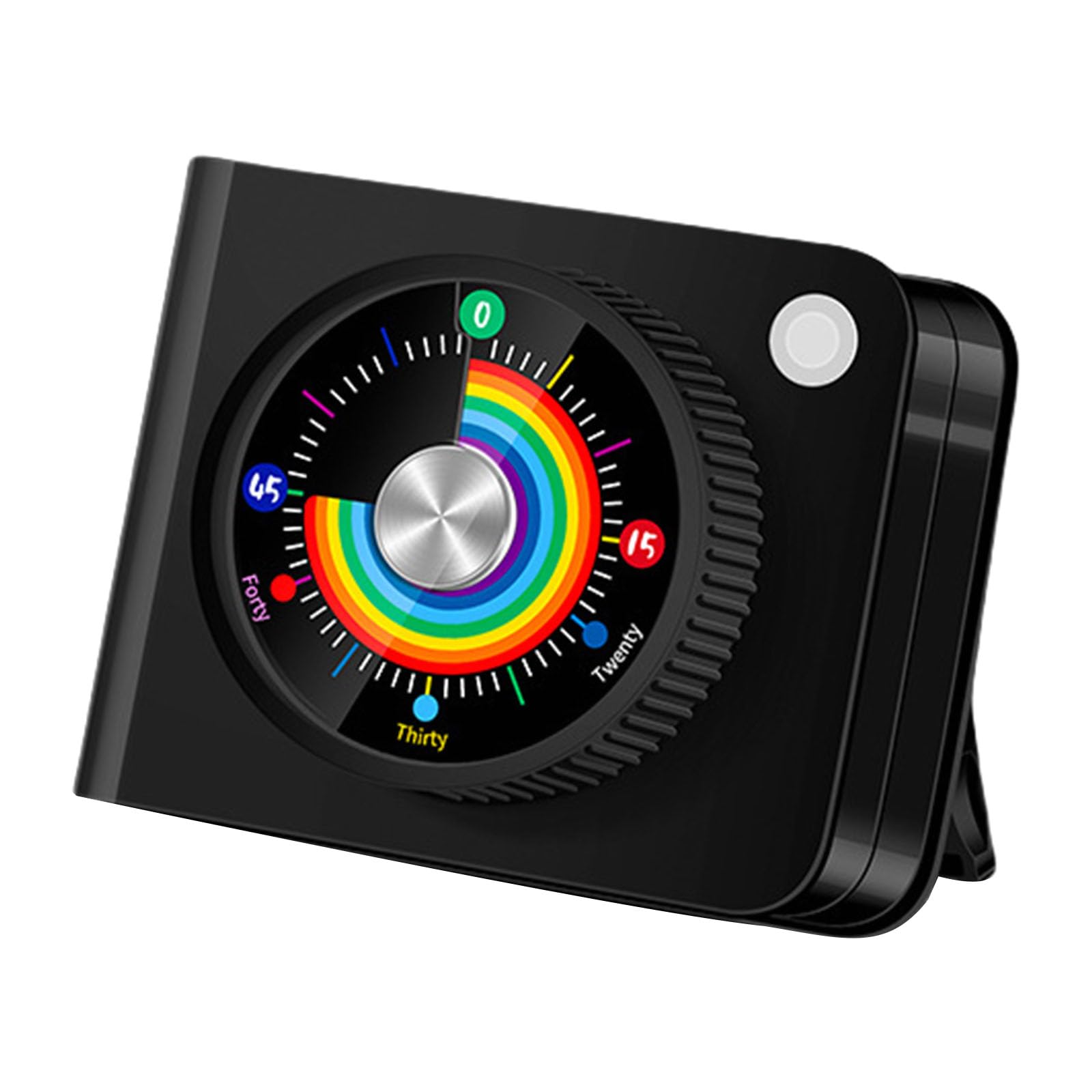carotoe Visual Countdowns Timers Attachments Quiet Operations Black ABS Time Management Tool for Homes Gym Release Cooking Timers with Magnets