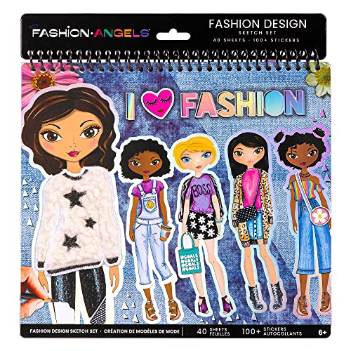 Fashion Angels I Love Fashion Sketch Portfolio - Fashion Design Sketch Book For Beginners, Sketch Pad With Stencils And Stickers For Kids 6 And Up #TOP1