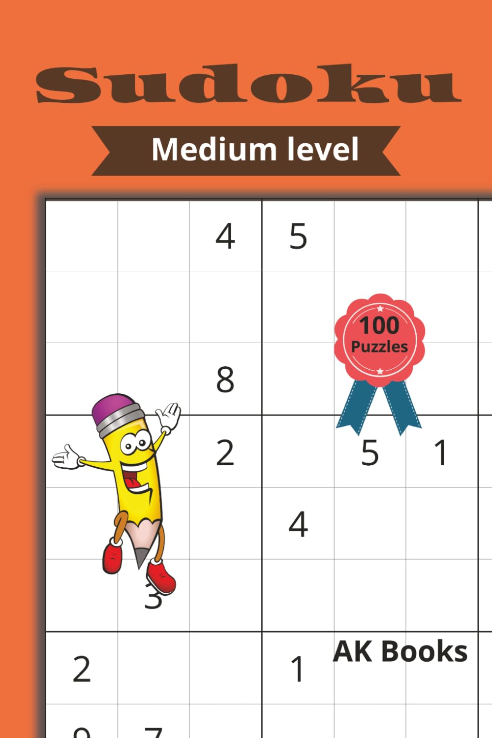 Sudoko - Medium Level - Brain teaser: 100 Puzzles with solutions
