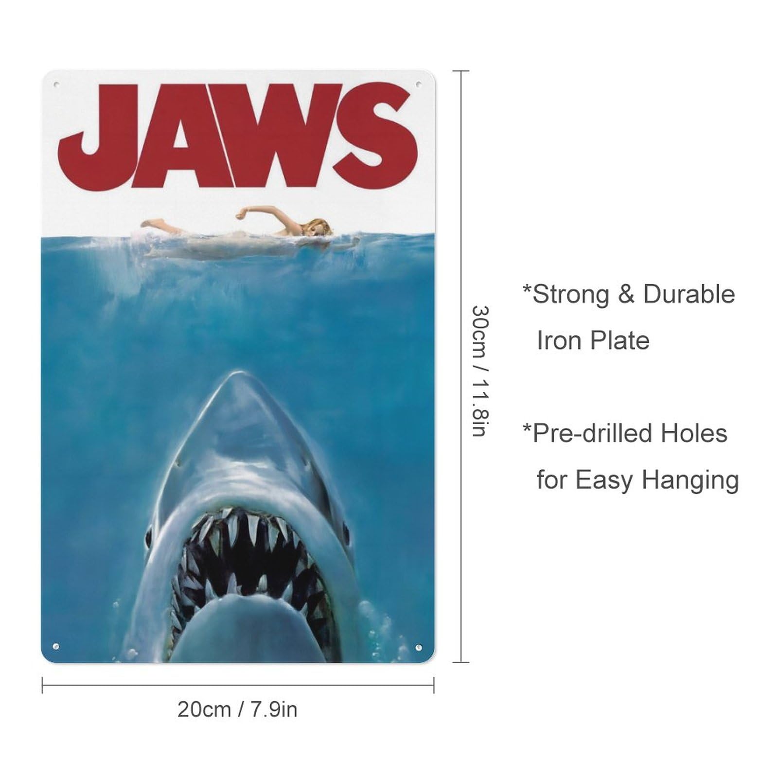 Amazon.co.jp: ブリキ看板 Jaws ジョーズ アートパネル ヴィンテージ