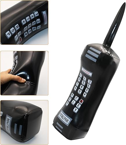 Miniatura 5 de 5 piezas de radio inflable Boombox teléfono móvil inflable de los años 80 y 90 decoraciones de fiesta accesorios de fotos para decoraciones de