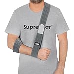 supregear Arm Sling, Adjustable Arm Support Strap, Lightweight Shoulder Immobilizer for Injured Elbow, Broken Collarbone, Torn Rotator Cuff, Dislocation or AC Separation, Left Right, Men Women