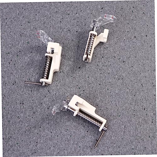 Juego 3 piezas pie prensatela plástico para máquinas de coser miniatura 4