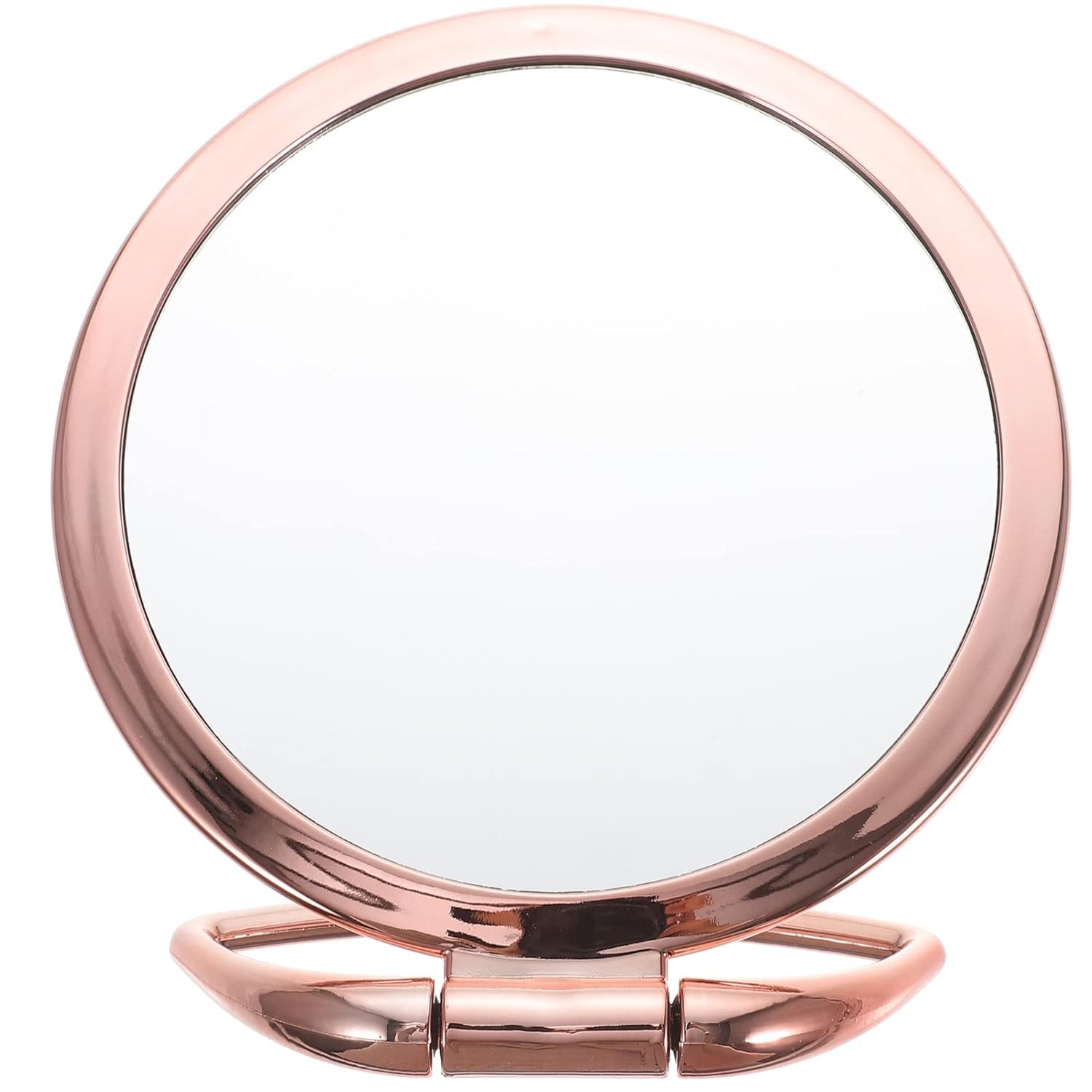 banira magnifying handheld double sided folding desktop makeup mirror (round)
