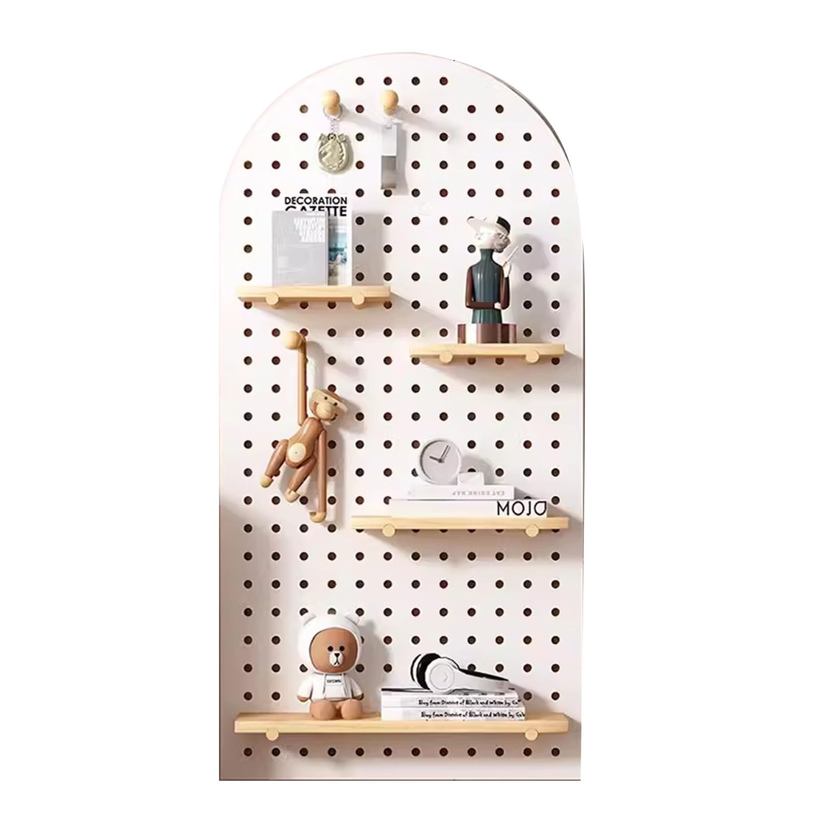 Generisch Stecktafel-Organizer-Set aus Holz – Wand-Organizer-Stecktafel für Zuhause, Büro, Garage, Stecktafel-Kombinationsset, Stecktafel-Wandhalterung