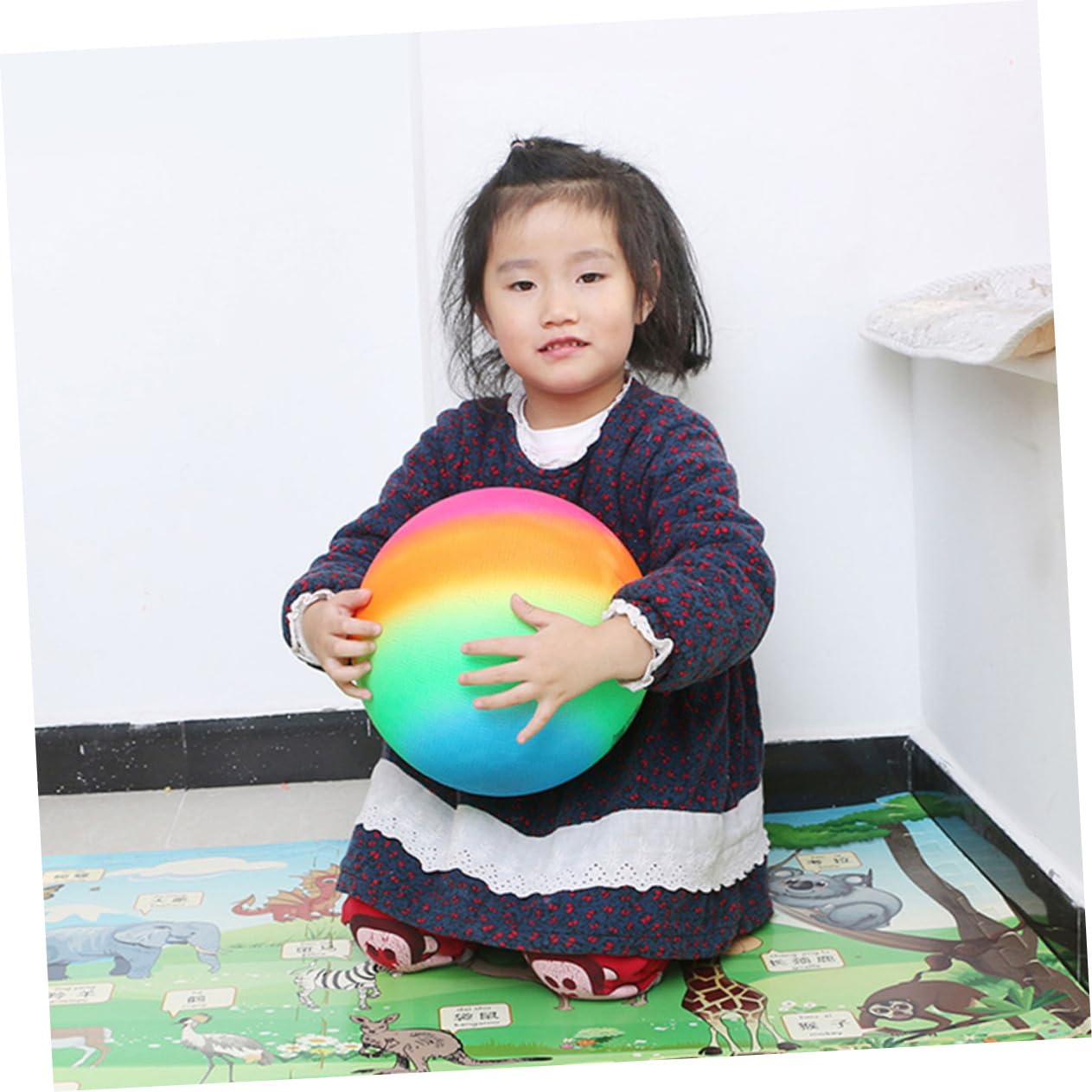 Kisangel 3Pcs Rainbow Color Flapping Kickball Inflatable Balls for Outdoor Fun Encouraging Healthy Exercise and Creative Play