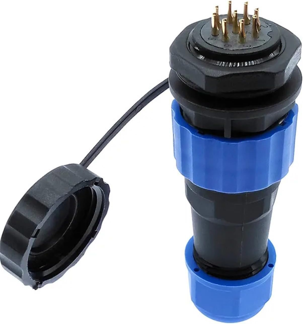 SP20 IP68 Connector 2 Pin 3/4/5/6/7/8/9/10/12/14Pins Connectors And Socket 1Pcs(12 pin)