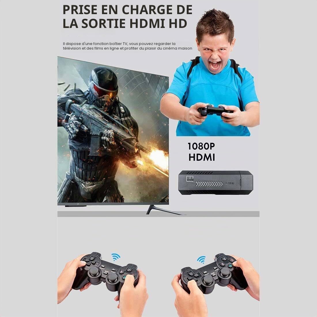 M10 X2PLUS Contrôleur Retro Game 4K 64G HD 2.4G P3 Sans Fil 30 000 Jeux Émulateurs Arcade Portables Console TV