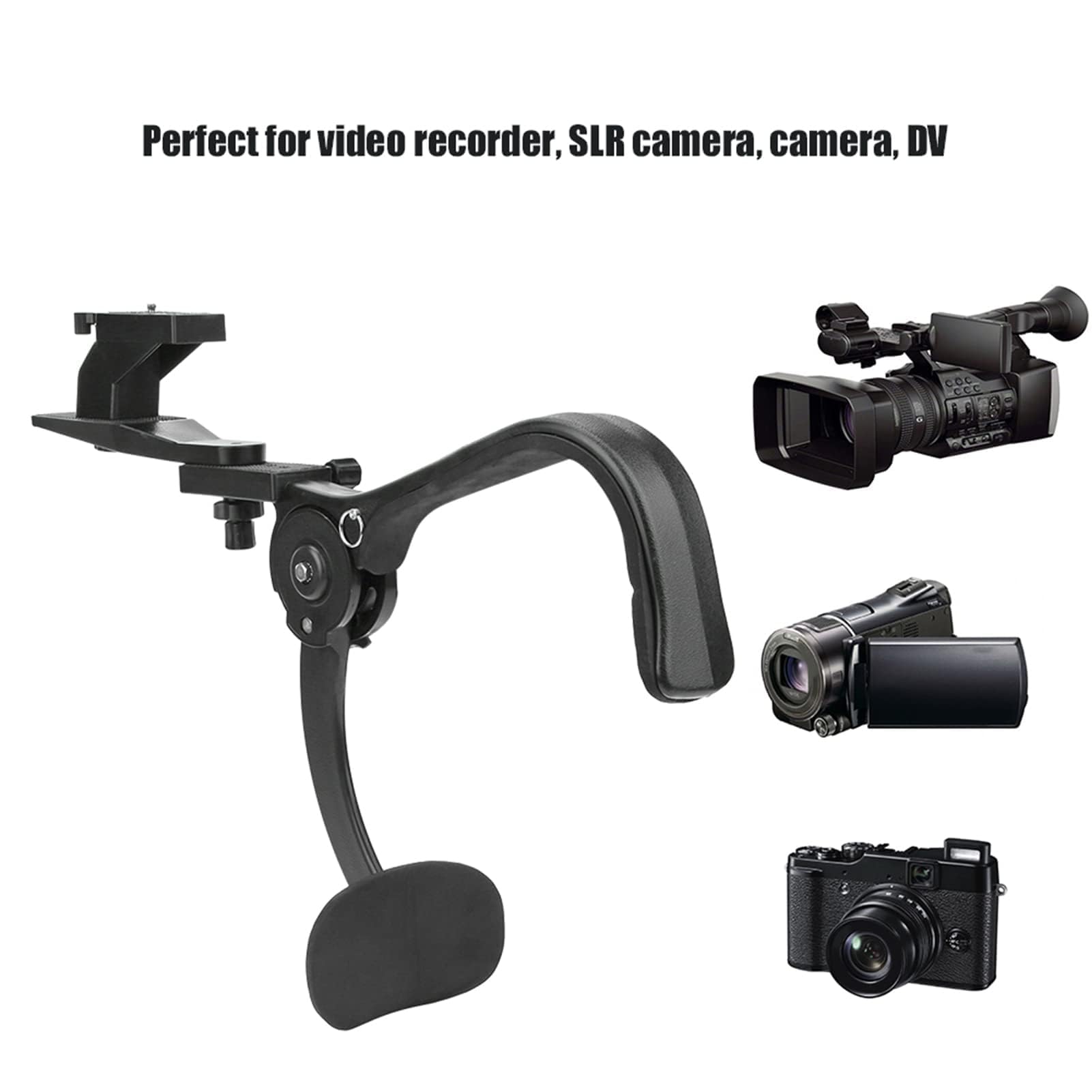 Kit d'équipement d'épaule pour Appareil Photo et caméscope, SR - 500 Noir Caméra d'extérieur avec Support d'appareil Photo Épaule pour Appareil Photo Épaule Support d'amortisseur