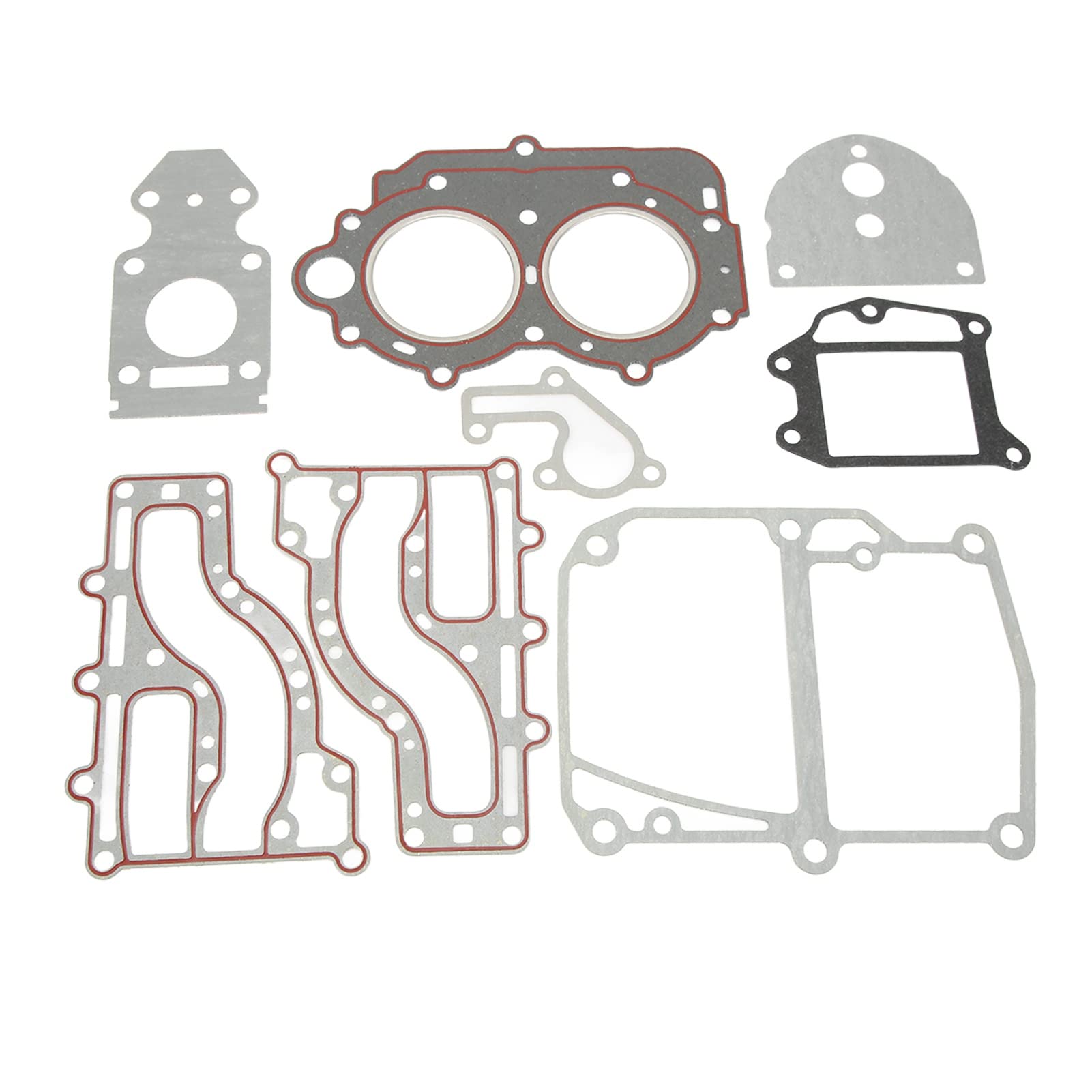 Set guarnizioni coperchio cilindro Guarnizioni di tenuta in plastica ABS di alta qualità per parti del motore fuoribordo 2 tempi 15HP 18HP Supporto pompa acqua di ricambio