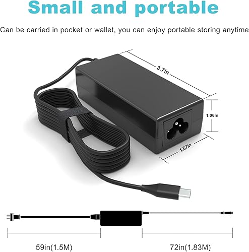 Miniatura 4 de Cargador universal USB tipo C de 45 W compatible con HP ChromeBook x360 11A G8 EE11MK G9 EE Lenovo Acer Chromebook