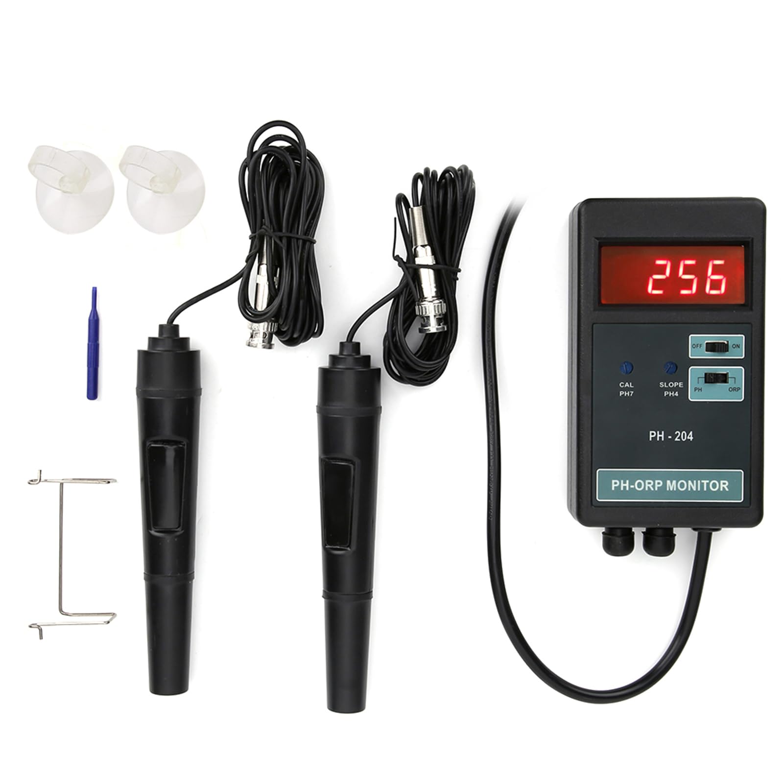 mingzhe Affichage Numérique Affichage de la Température du PH ORP Moniteur de Moniteur de des Testeurs de Compteur pour Les Tests de qualité de l'eau (Plug UE 220V)