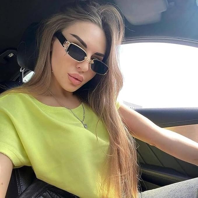 ⭐︎未開封⭐︎Tostalgic sunglasses Amazon.com: TYUVIVO Fashion Small Rectangle Punk Sunglasses